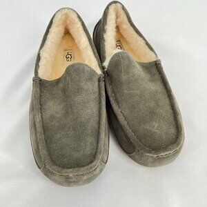 UGG Men's Ascot Slippers Charcoal Size 8 Slip On Casual Comfort